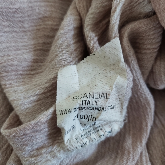 Scandal Boho Mauve Flowy Italian tunic - Picture 4 of 5